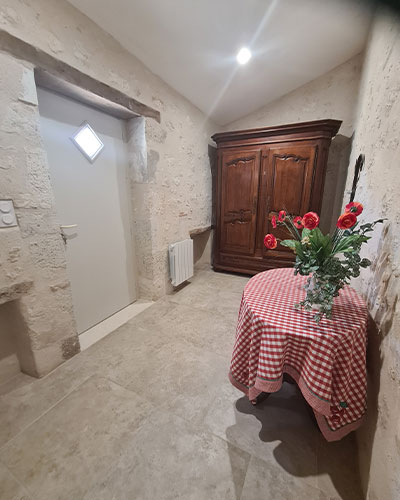 Entrée du gîte en Gironde 33