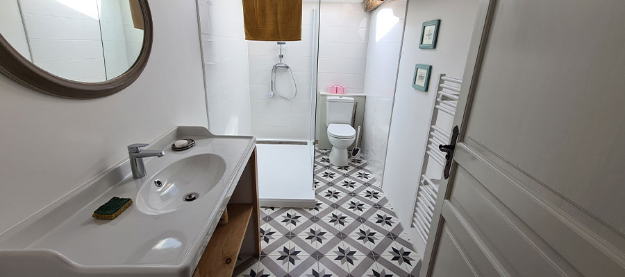 Salle de bain gîte en Gironde 33